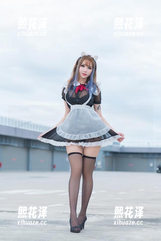 原图随心选，花リリ(Plant Lily)的女仆面具也太会卖萌了吧